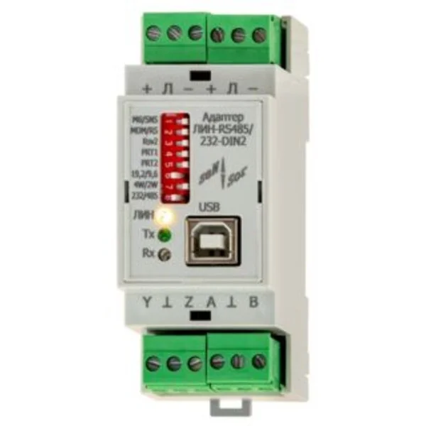 Адаптер интерфейсов ЛИН-RS485/232-DIN(ECO), изображение 2